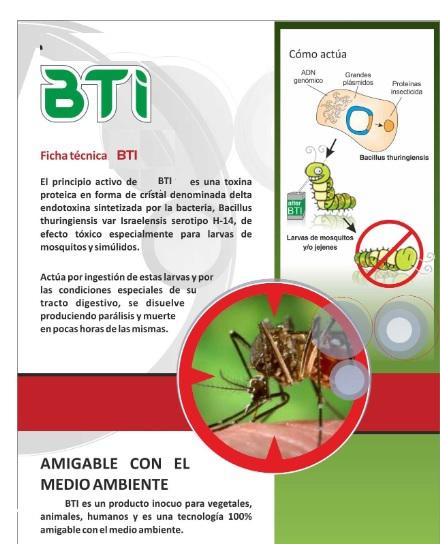 BTI, el insumo que buscará neutralizar al mosquito del dengue