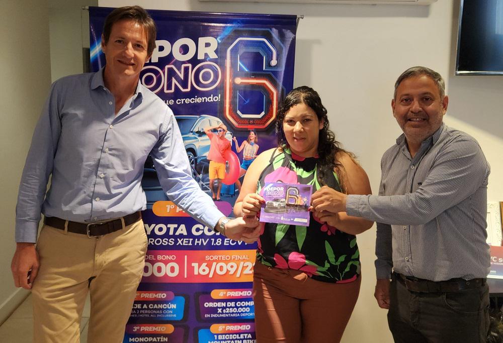 Deporbono 6 ganadora recibió el premio